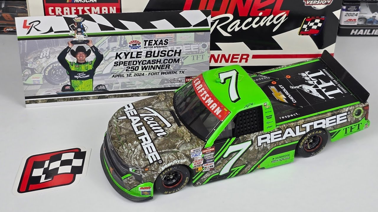 Kyle Busch 2024 Texas Truck Series 1/24 NASCAR Diecast Review