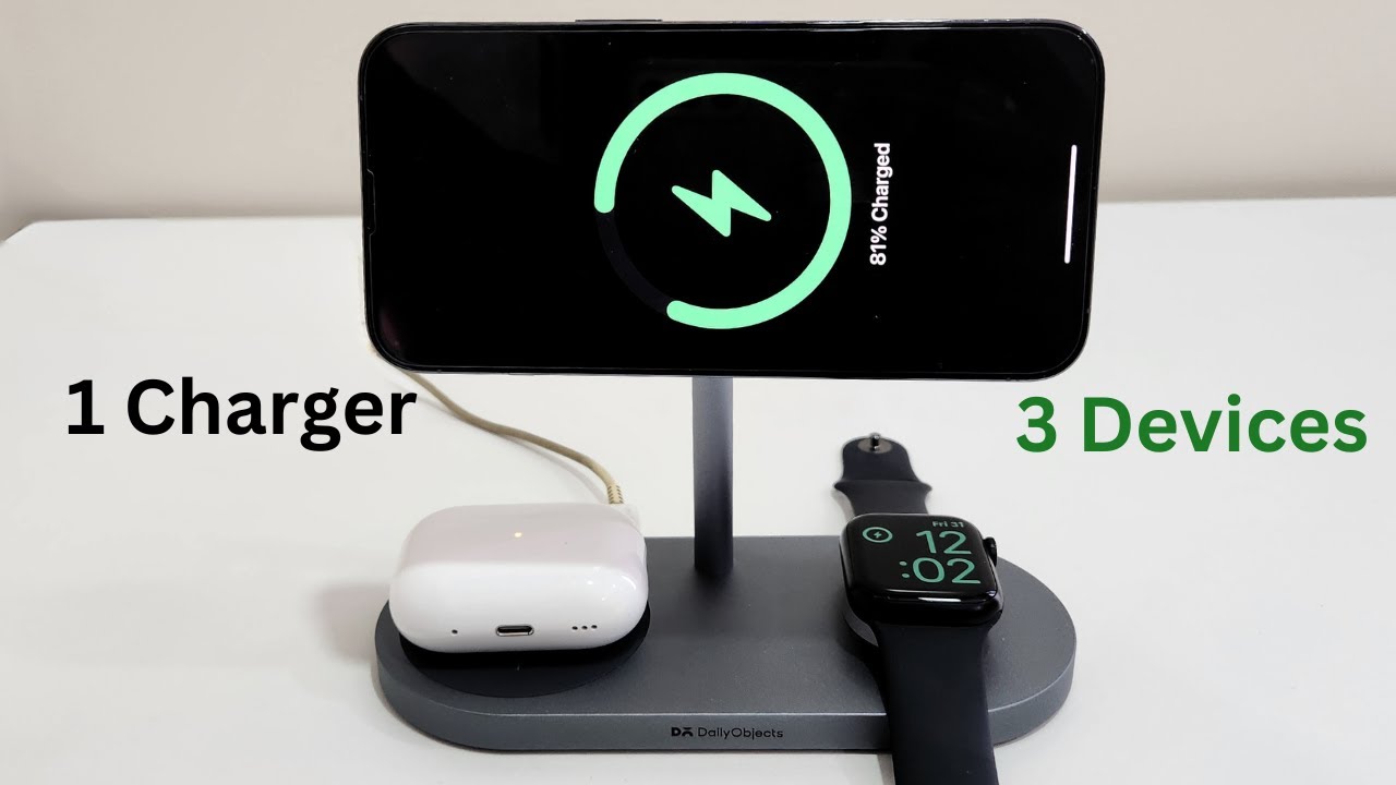 Daily Objects Surge 3-in-1 Magnetic wireless charger - The best wireless charging solution.