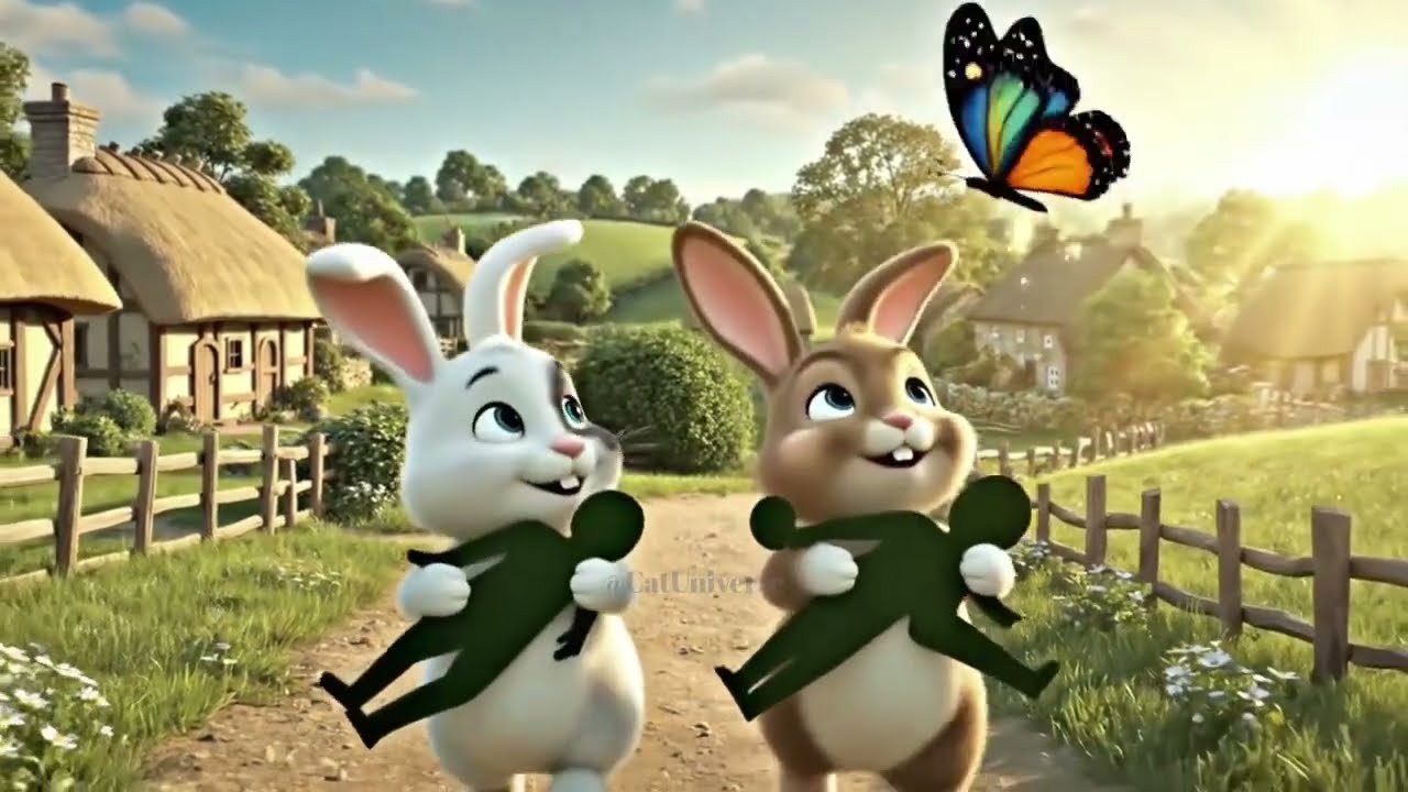 “An Unlikely Friendship: Cat and Rabbit”