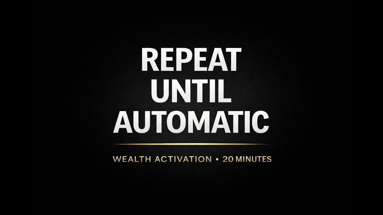 Repeat Until Automatic (21 Min Wealth Install)