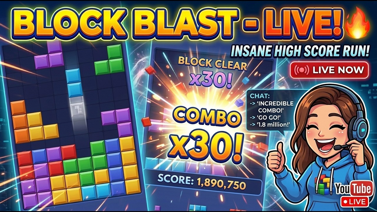 🔴 LIVE BLOCK BLAST GO GO GO!!!