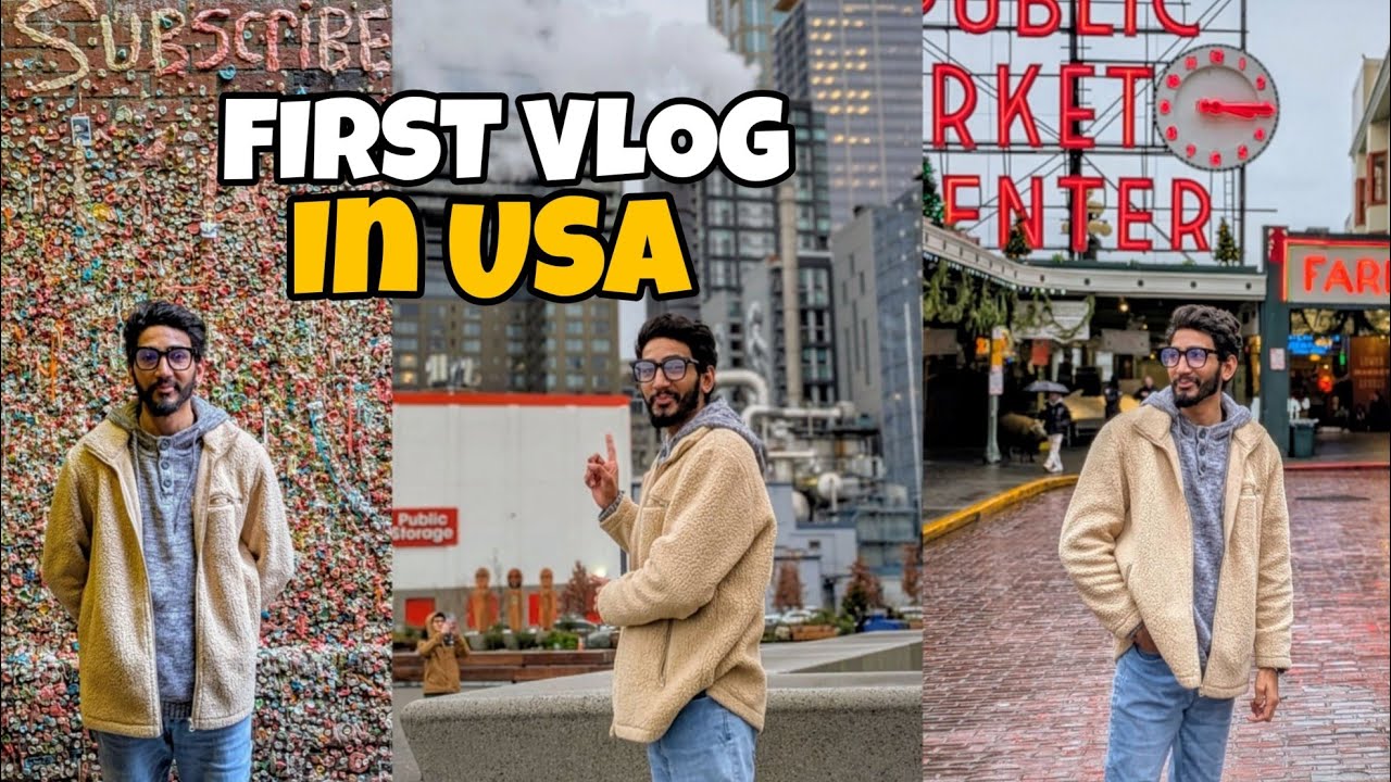 My First Vlog In USA | Gum wall | Seattle wheel