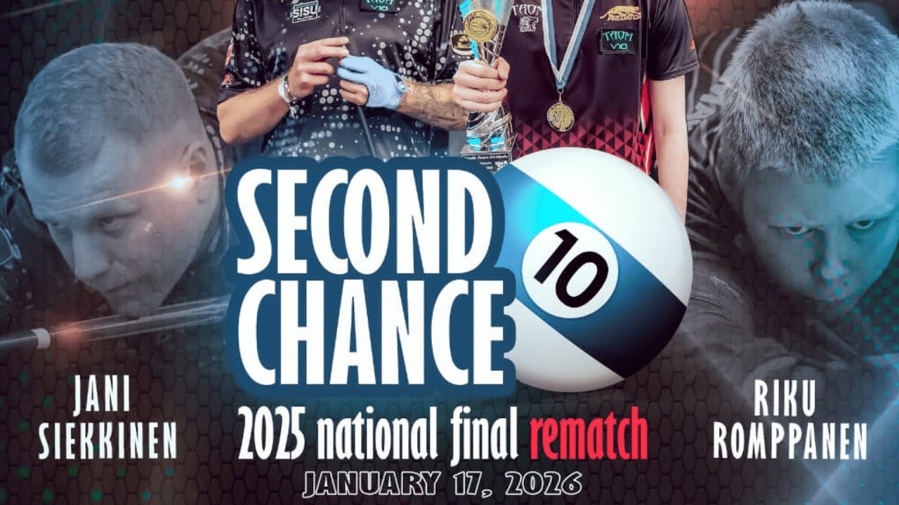 10-Ball 2025 National Final rematch - Jani Siekkinen vs Riku Romppanen