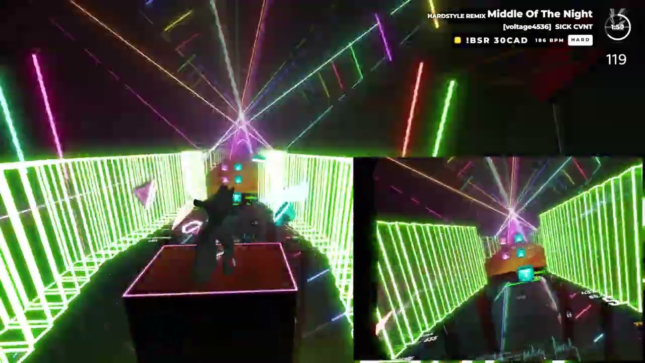 Beat saber - Middle Of The Night HARDSTYLE REMIX by SICK CVNT [PB]