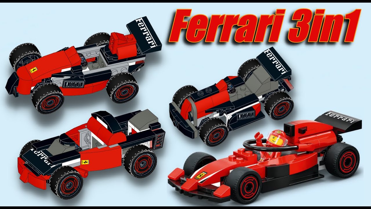 Ferrari Formula 1 reborn! LEGO 60443 alternative moc instructions