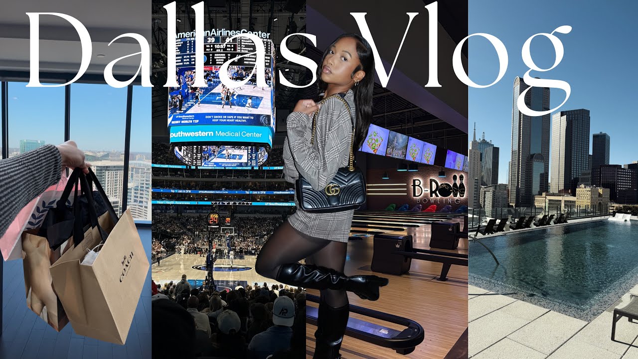 DALLAS VLOG | Solo, Apartment Tours, Shopping, NBA game, and Late night fun! 