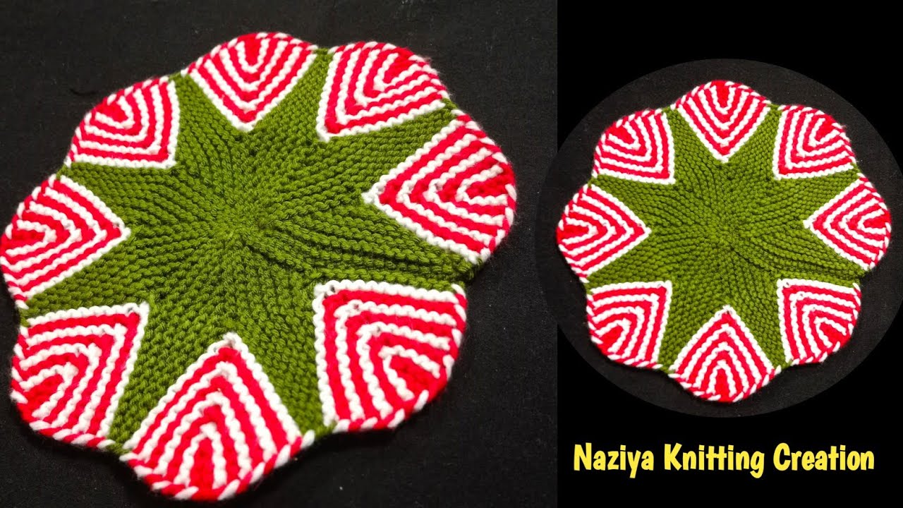 Easy Flower 🌺 Style Doormat/Thalposh | Knitting Doormat #166