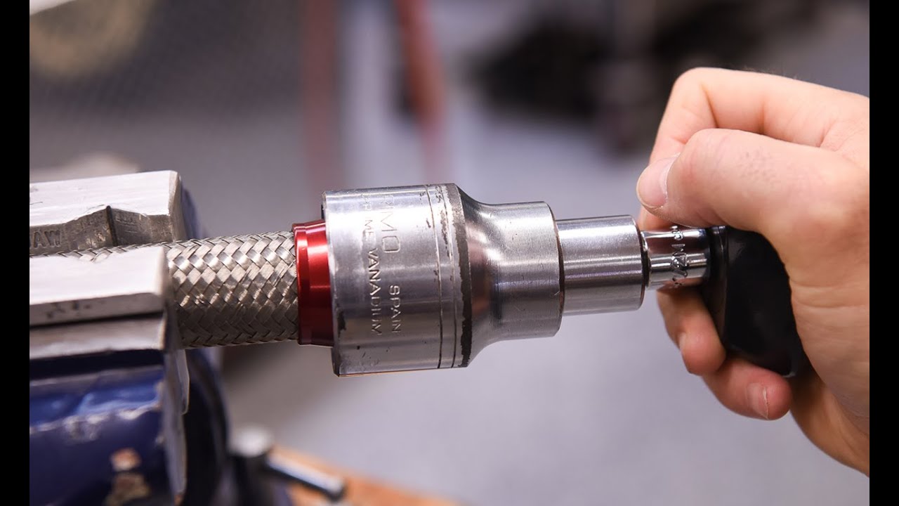 Tip for Installing Braided Stainless Steel Hose to the Threads of AN Fittings