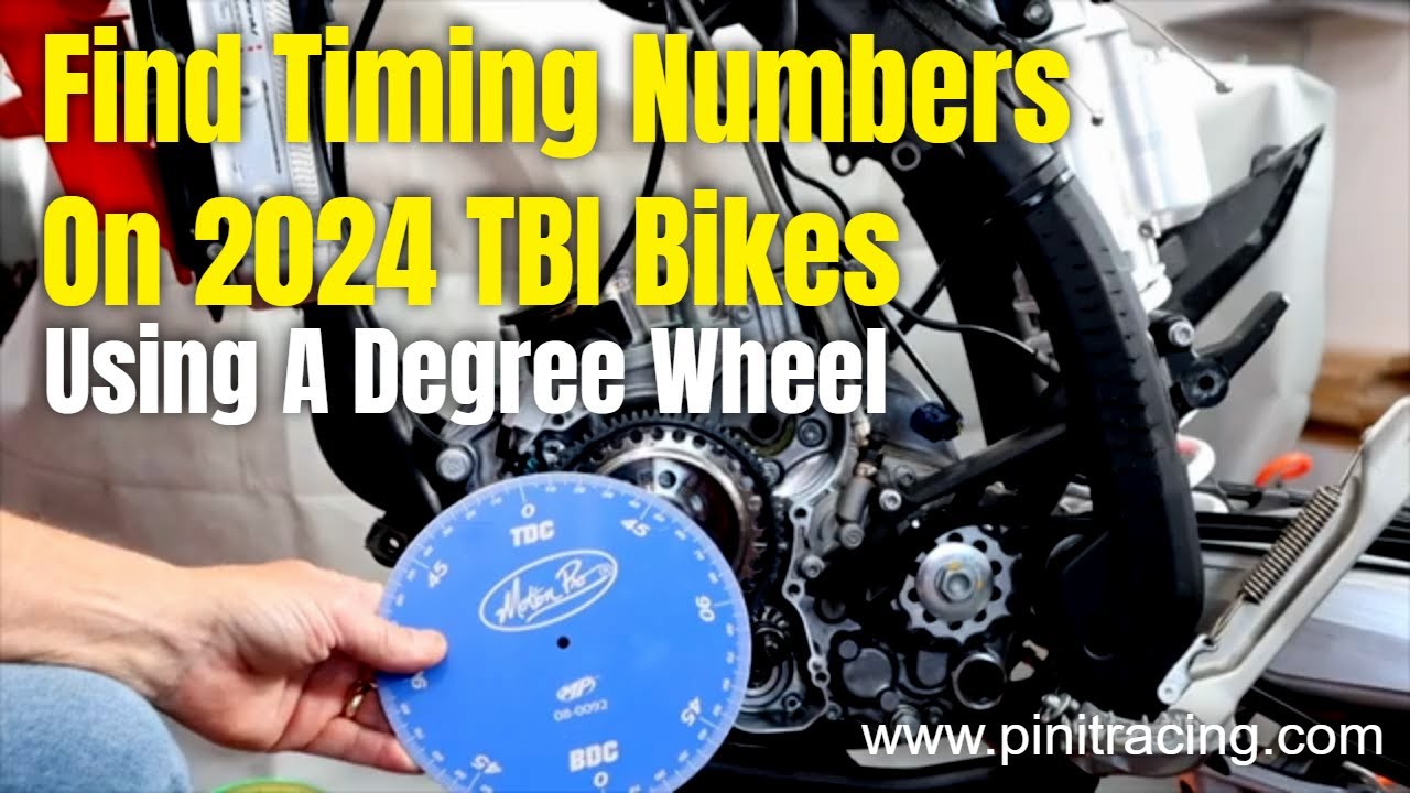 Using a Degree Wheel to Find 2 Stroke Port Timing Numbers & The Numbers For The 2024 250/300 TBI