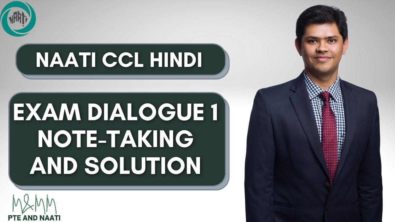 NAATI Hindi Note-Taking for Exam Dialogue 1 with Solution