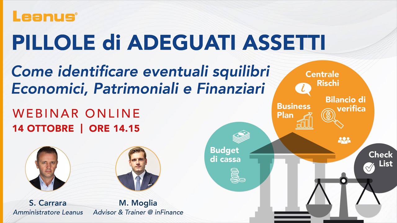 Leanus Adeguati Assetti - Come identificare eventuali Squilibri Economici, Patrimoniali e Finanziari