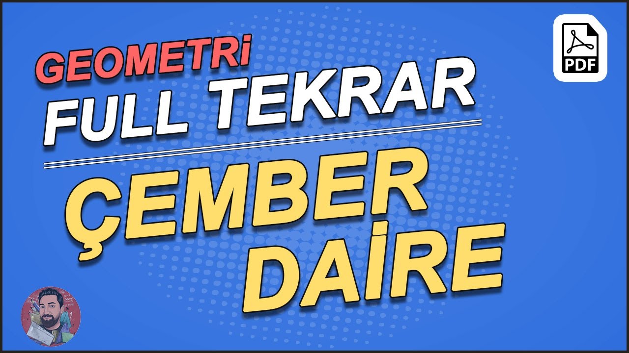 Çember ve Daire | Geometri Full Tekrar | Mert Hoca #aytfulltekrar (PDF)