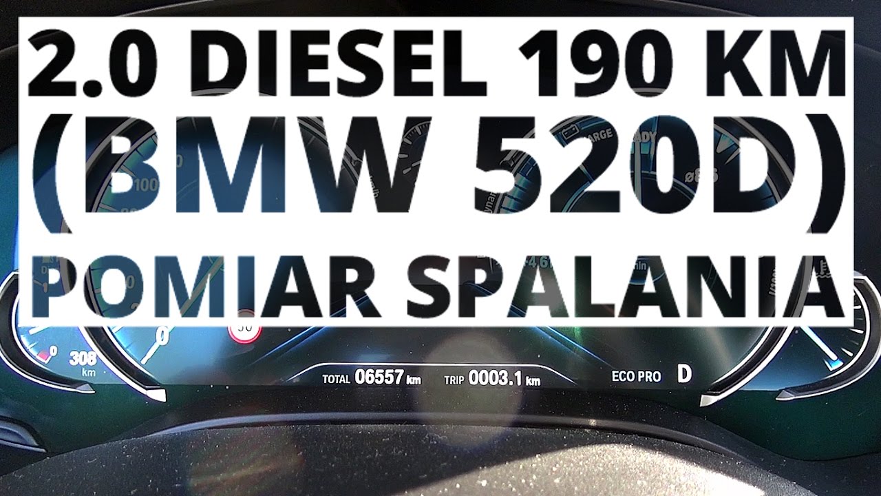 BMW 520d 2.0 Diesel 190 KM (AT) - pomiar zużycia paliwa