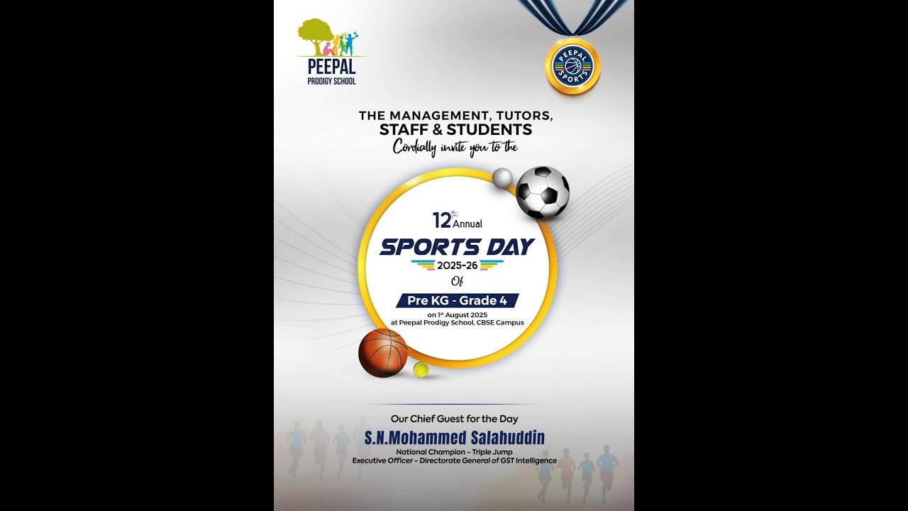 12th Annual Sports Day of Peepal Prodigy School 2025
