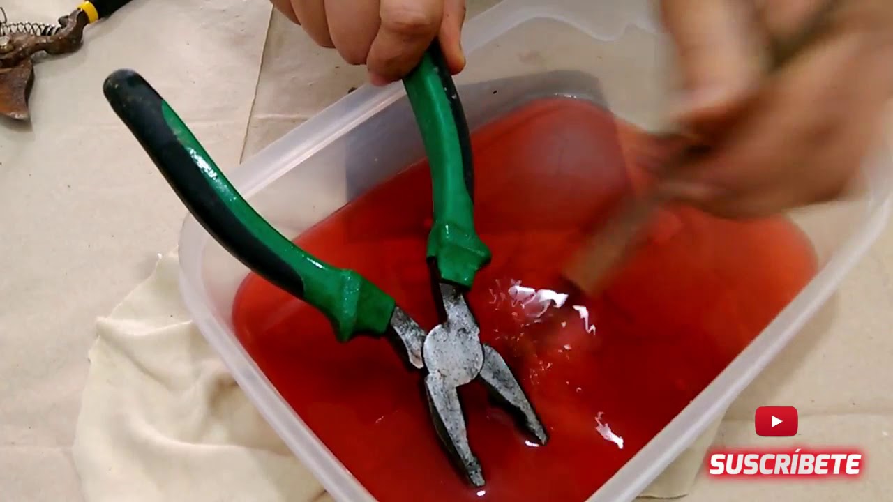 Restaurando alicate oxidado / tool restoration