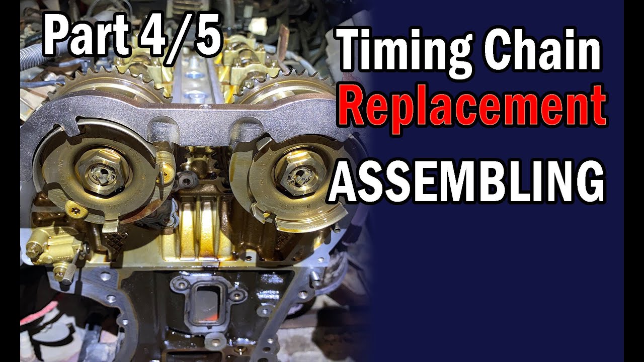 Assembling after Chain Replacement Engine A14XER Timing Chain Replacement Part 4/5