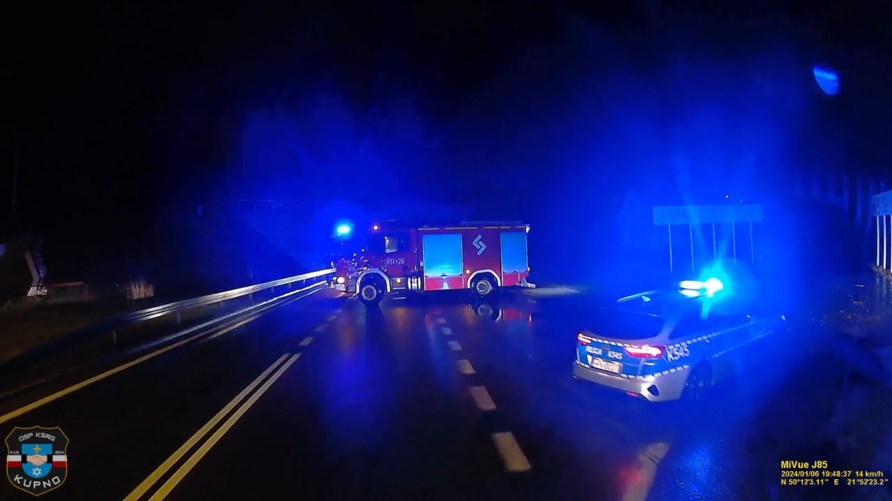 [ALARMOWE ZAWRACANIE] Potrącenie mężczyzny przez pociąg┃OSP Kupno 459[R]57