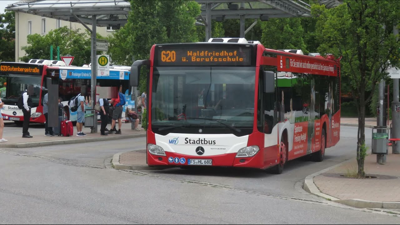 MVV München / Stadtbus Freising - Bus 620 Bahnhof - Waldfriedhof - Bahnhof [ 06.2022 ]