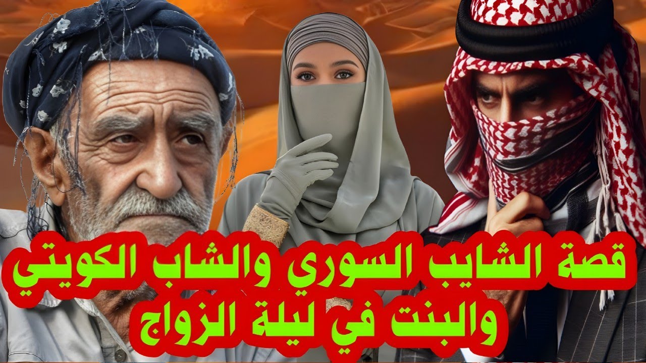 قصة الشايب السوري والشاب الكويتي والبنت في ليلة الزواج