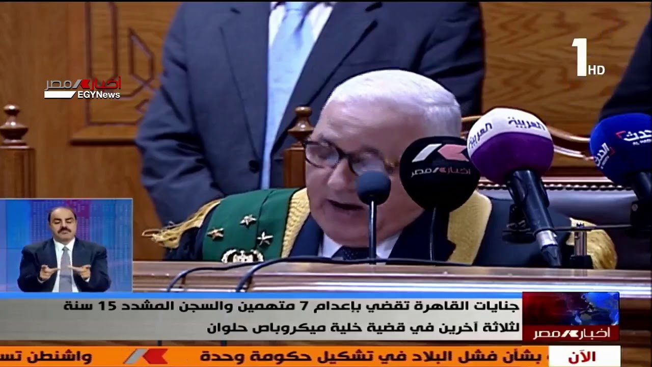 جنايات القاهرة تقضي بإعدام 7 متهمين في قضية خلية ميكروباص حلوان