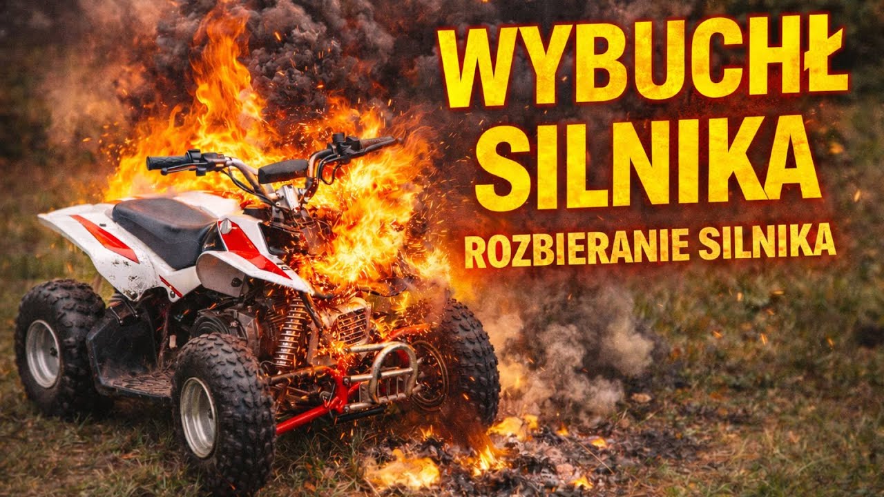 Chiński QUAD 110cc. Rozbieranie silnika po awarii