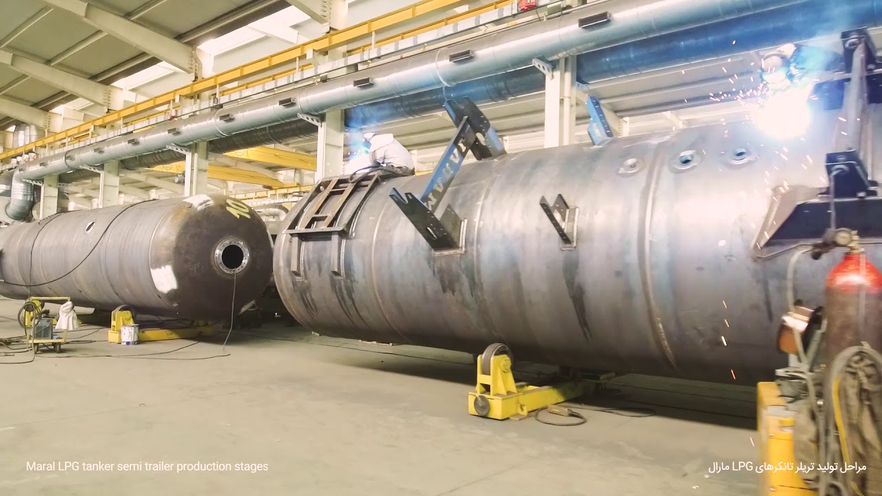 LPG tanker production خط تولید تانکر ال پی جی مارال صنعت