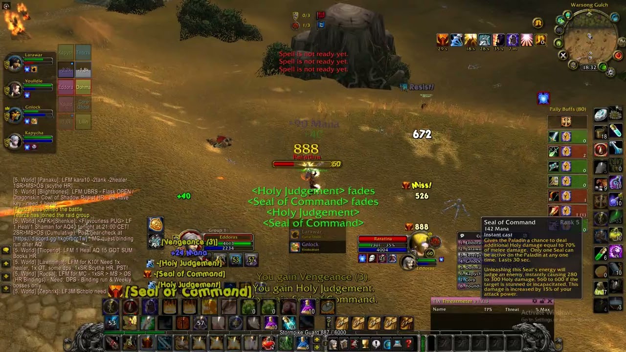 Turtle WOW,retribution paladin in WSG - Eddoras is the worst flag carry on the server