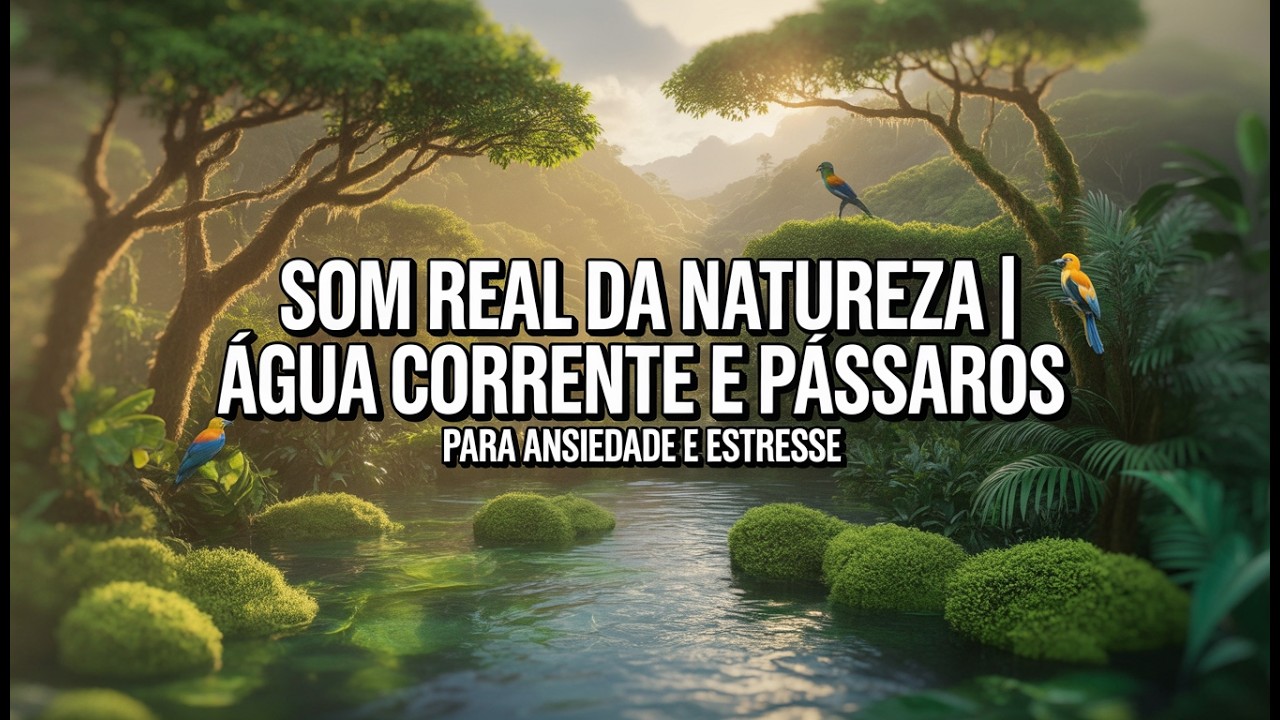 Música Ambiente Natural 🌊 Água e Pássaros para Meditação e Foco