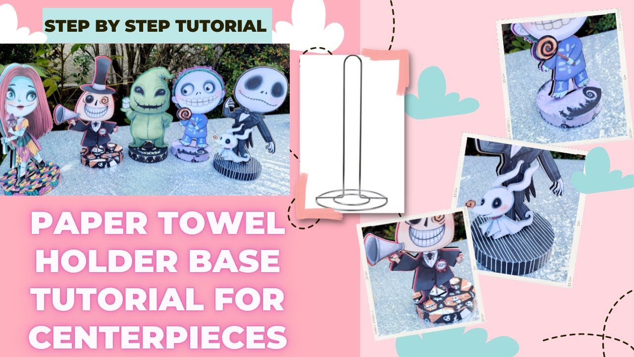 Paper Towel Holder Base Tutorial for 3D Centerpieces | Silhouette Studio | Beginner Friendly