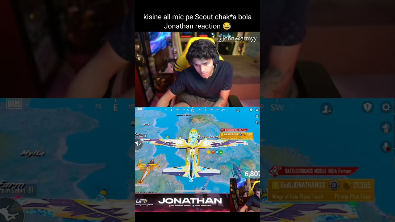 Jonathan fans Trolling scoutop on live stream abusing scout 😂😂#bgmi #jonathangaming #scoutop #scout