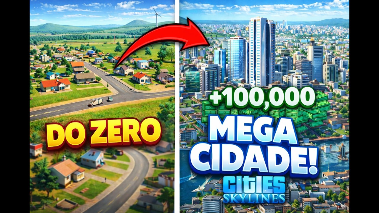 Construindo do ZERO até virar uma MEGA CIDADE! Cities Skylines