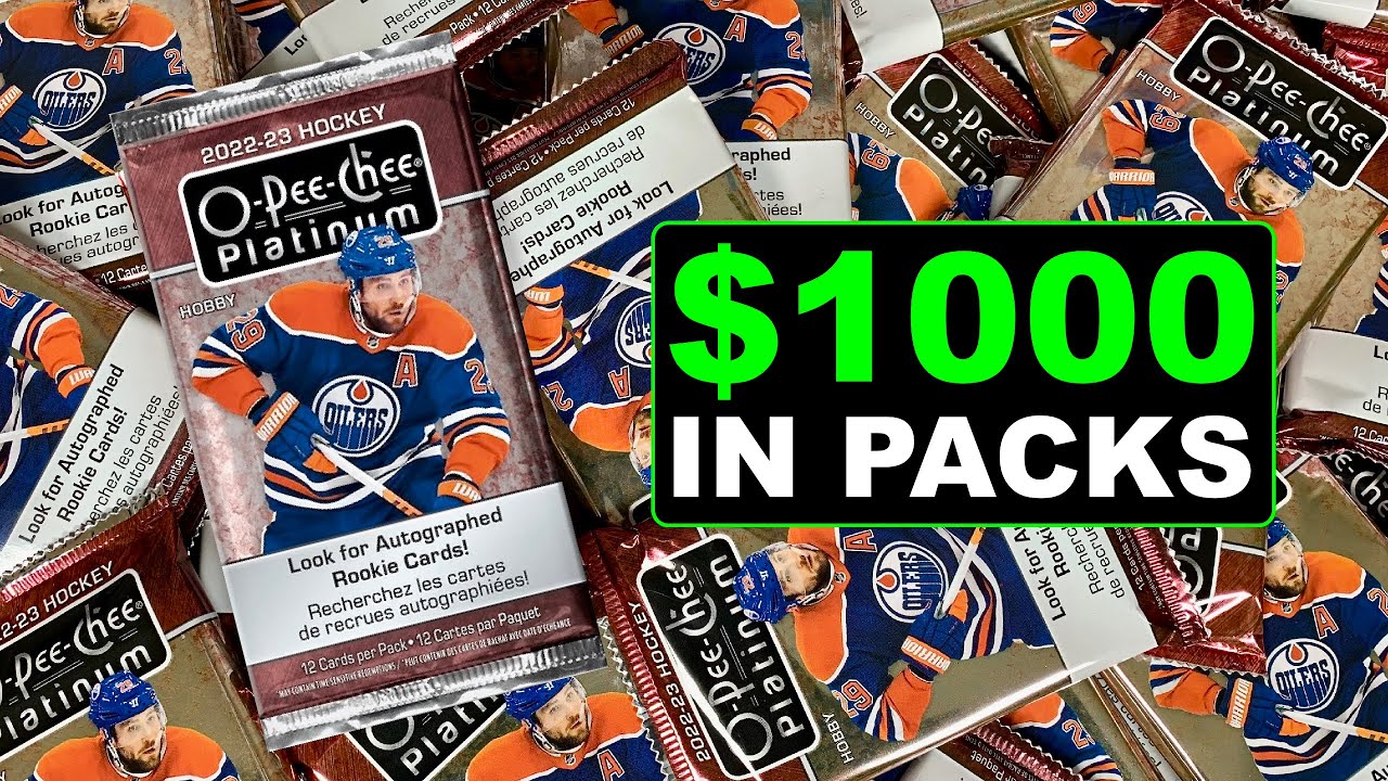 Opening $1000 Worth of Packs of 2022-23 O-Pee-Chee Platinum Hockey Hobby