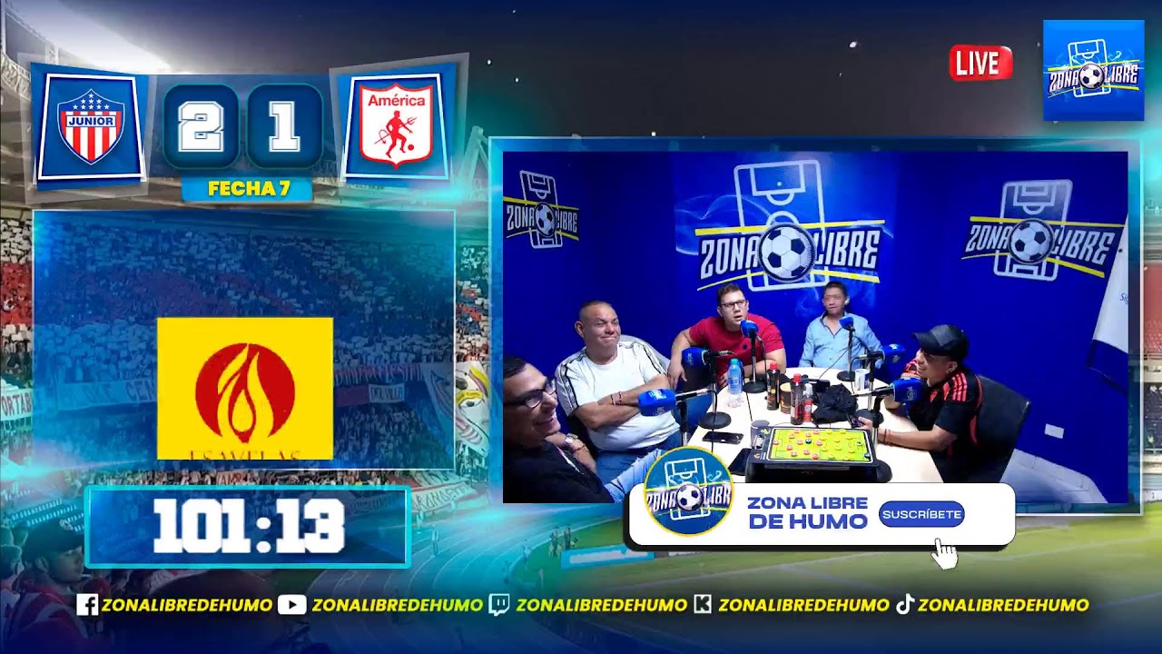JUNIOR VS AMÉRICA, FECHA 7, LIGA BETPLAY ¡Conéctate YA!