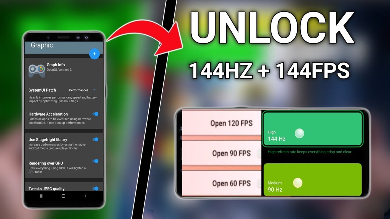 Разблокировка Android 120 кадров в секунду + частота обновления 120 Гц без рута. 100% работоспосо...