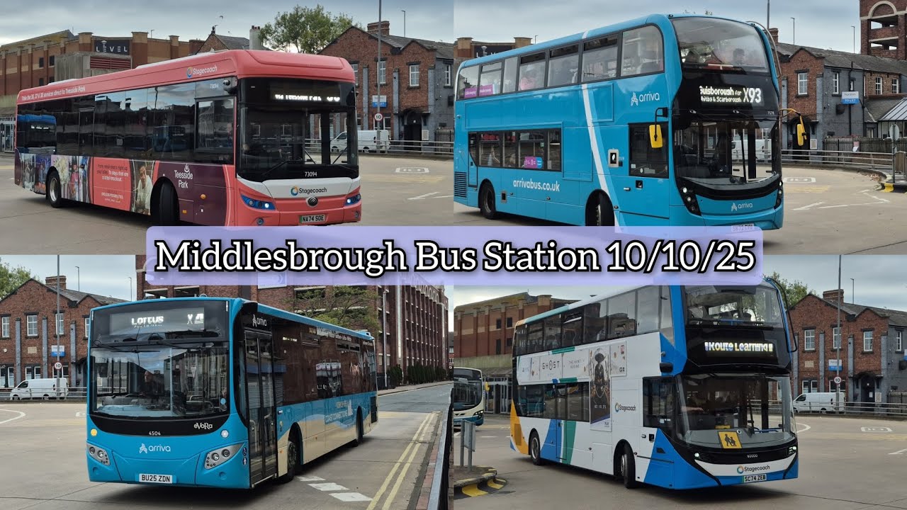 Buses at Middlesbrough Bus Station. | 10/10/25.