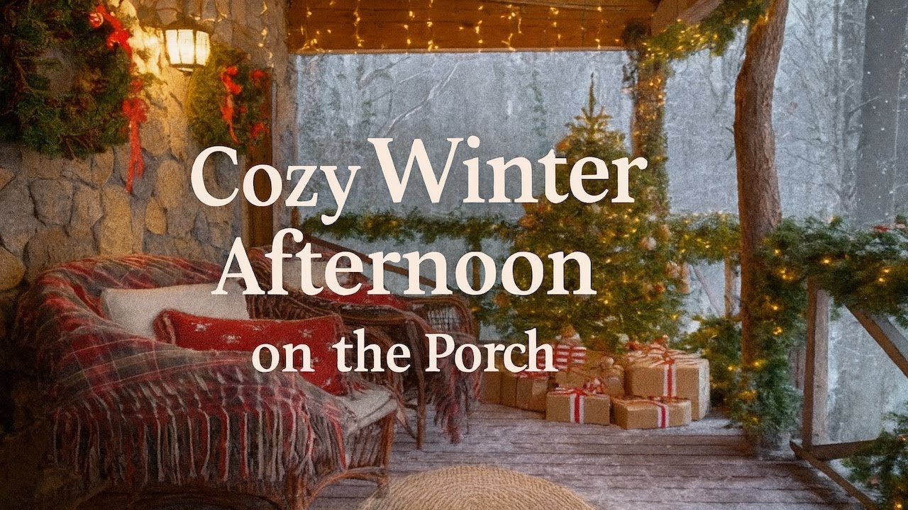 Cozy Winter Afternoon on the Porch