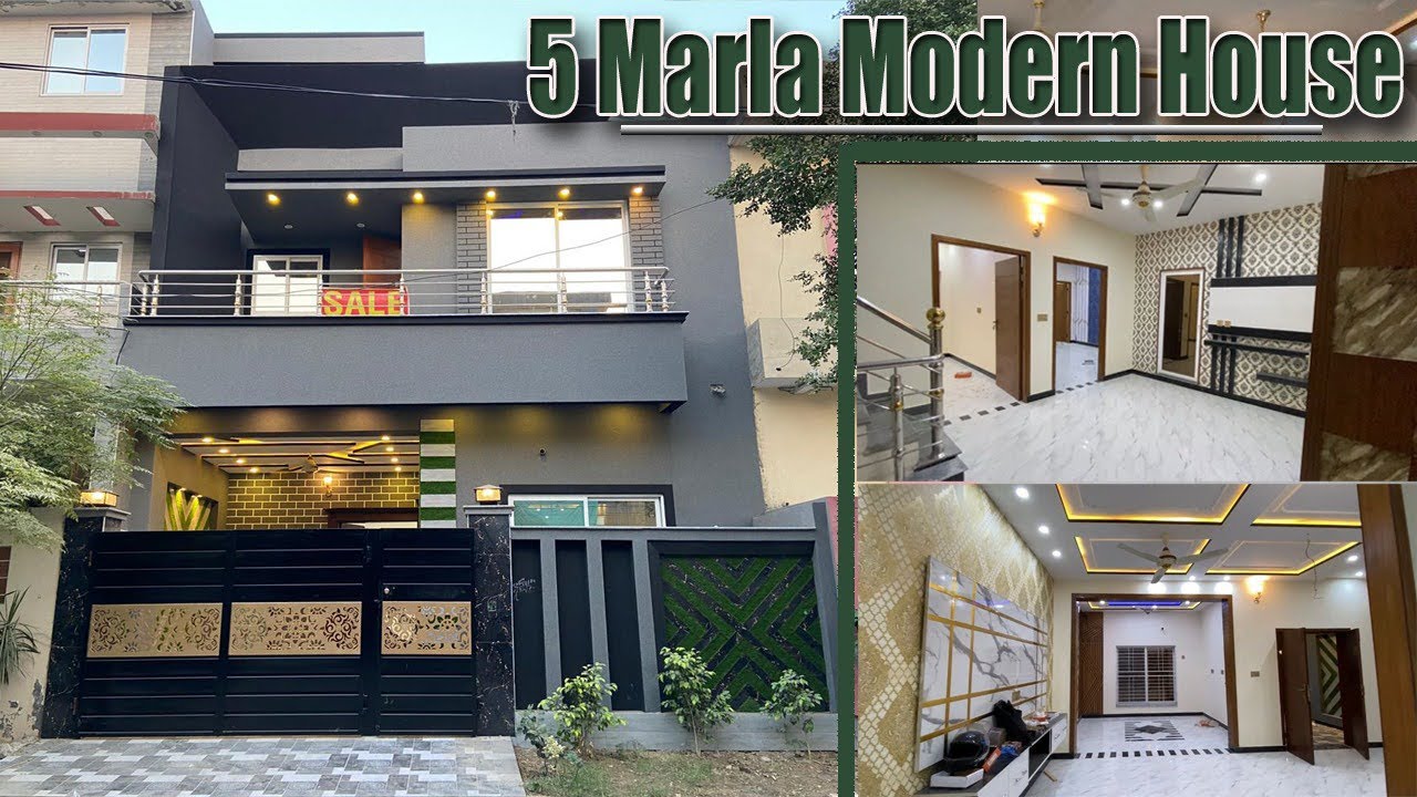 5 Marla Modern Design House for sale in BISMILLAH Housing Scheme Phase 1 Near Manawan GT Road Lahore