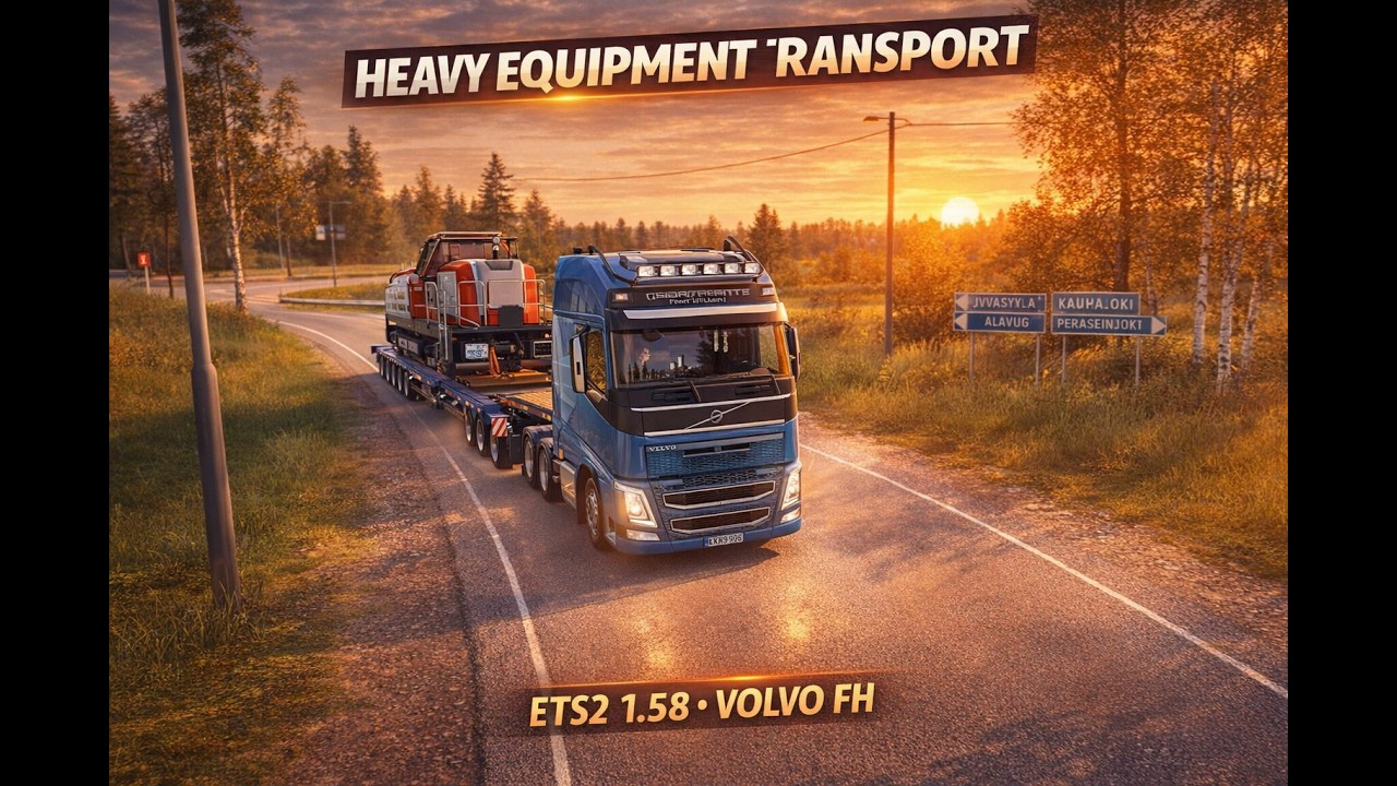 ETS2 1.58 Realistic Trucking | Volvo FH Heavy Haul Delivery | Oversized Load Challenge