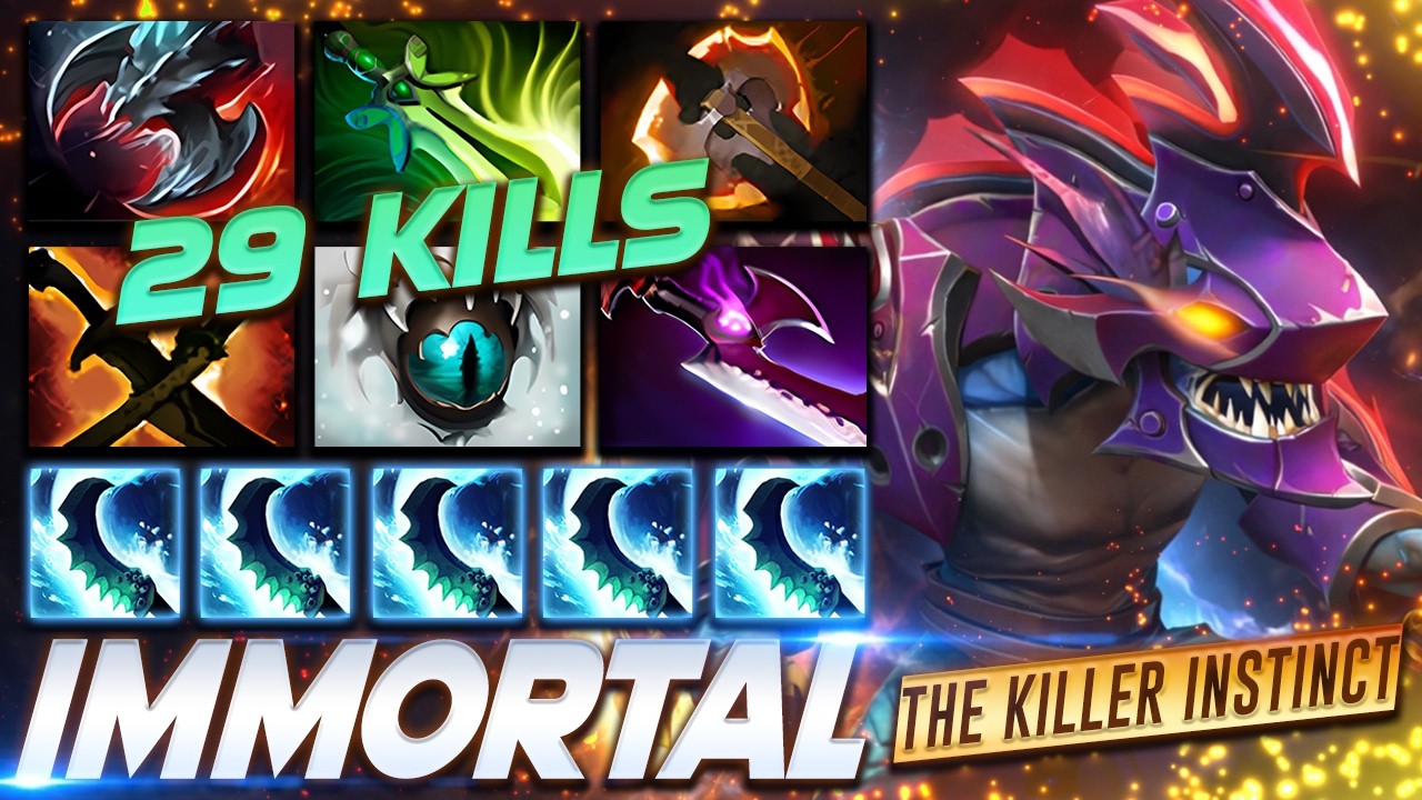 SLARK 29 KILLS MONSTER - Dota 2 Pro Gameplay [Watch & Learn]