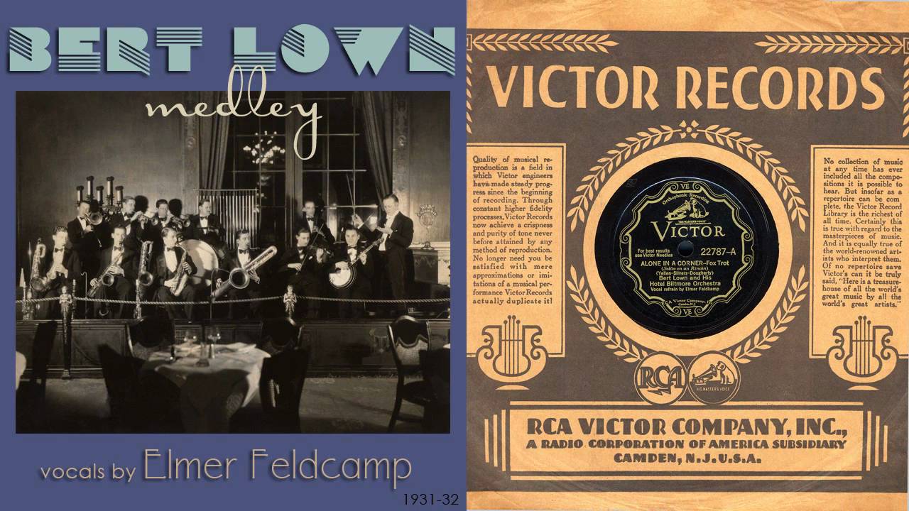 1931, Alone in a Corner, My Success, I Wish I Had Wings, Bert Lown Orch., HD 78rpm