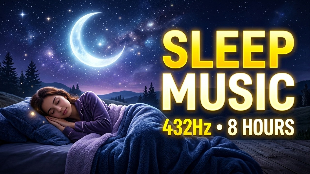 Deep Sleep Music 432Hz • 8 Hours Healing Sleep Frequency