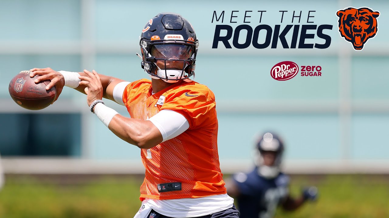 Justin Fields Meet The Rookies | Chicago Bears