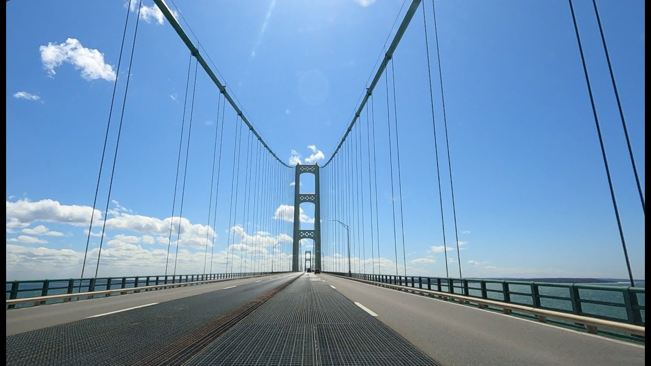 Crossing Mackinac Bridge, So Windy! | 