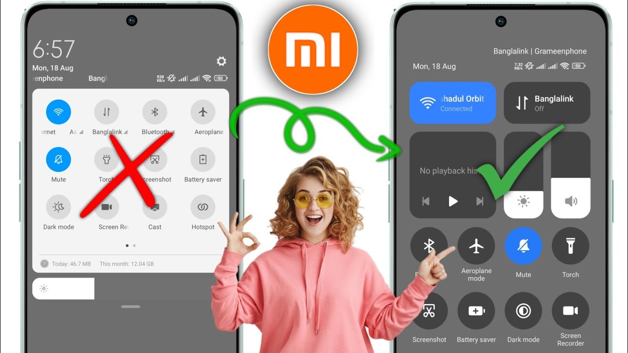 Redmi 14C Control Center Settings | Change Control Center On redmi 14c | HyperOS Control Center