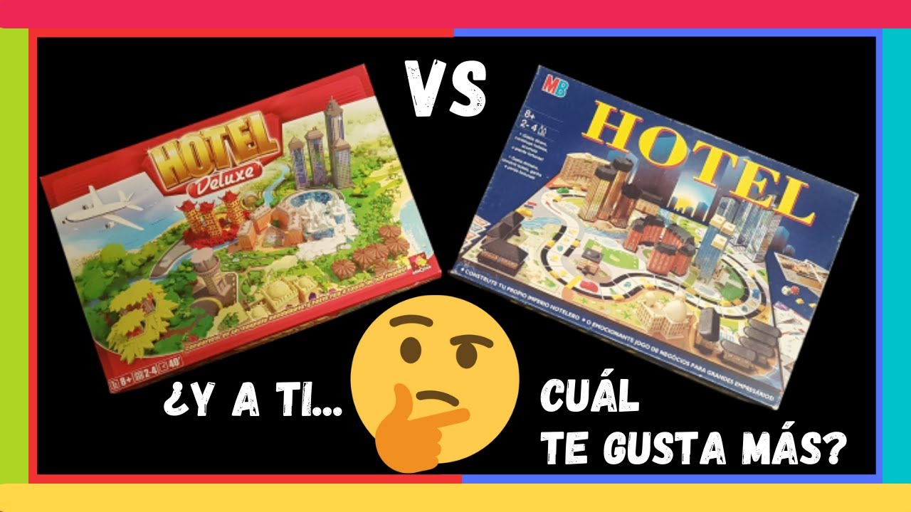 HOTEL 🆚 HOTEL DELUXE 🏦🏩 COMPARATIVA juegos de mesa 01: (juego de mesa Hotel 90,  Hotel Deluxe 00)