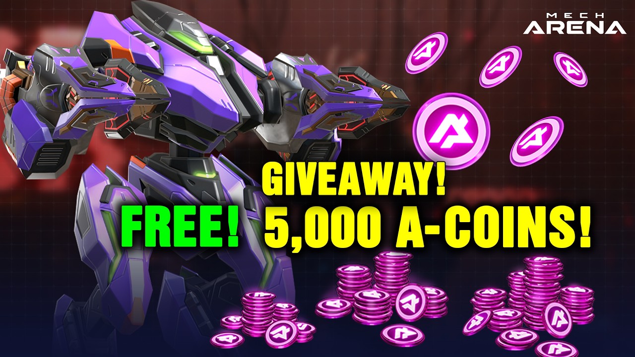 5,000 A-COINS GIVEAWAY! 🔥 5 Winners! | Mech Arena September Giveaway