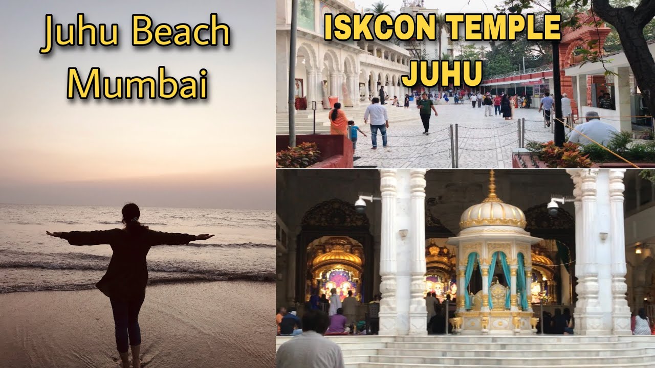 ISKCON Temple Juhu Mumbai || Juhu Beach Mumbai || Vlog || Celebrities Houses At Juhu Beach