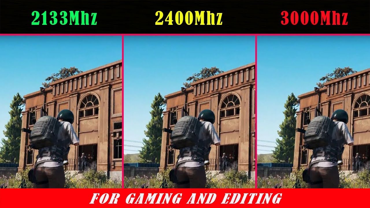 RAM Comparison 2133Mhz vs 2400Mhz vs 3000Mhz