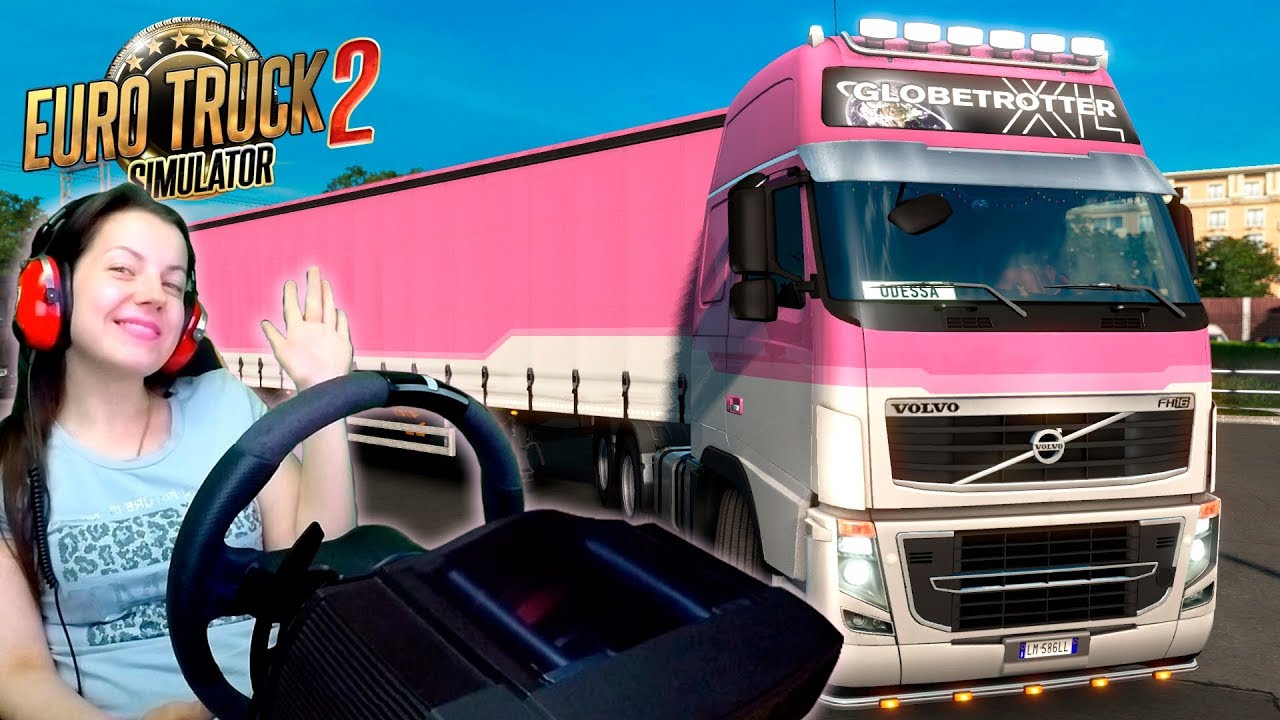 Алинка путешествует на обновленной Volvo в Euro Truck Simulator 2
