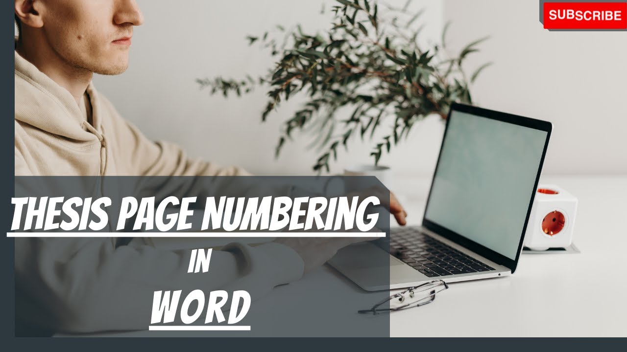 Thesis Page Numbering in Word